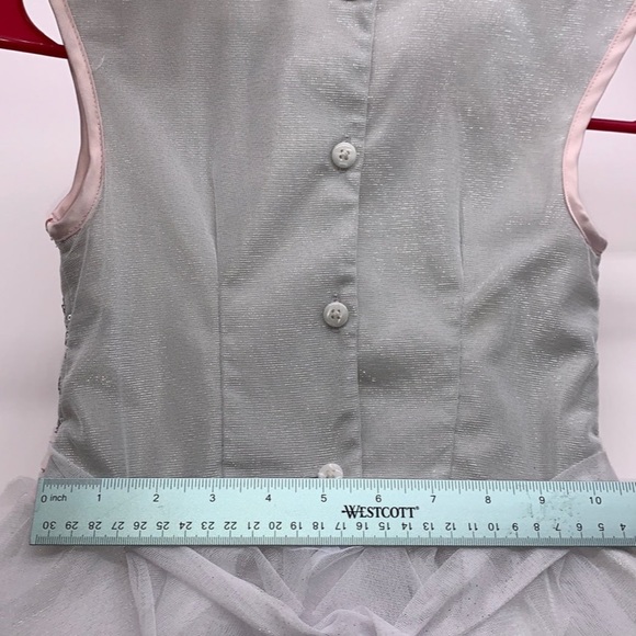 Jona Michelle girls size 5 dress tulle, sequins, layered, sparkle, shiny - Picture 9 of 10